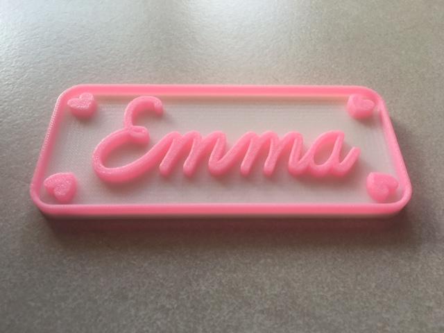 plaque dual color